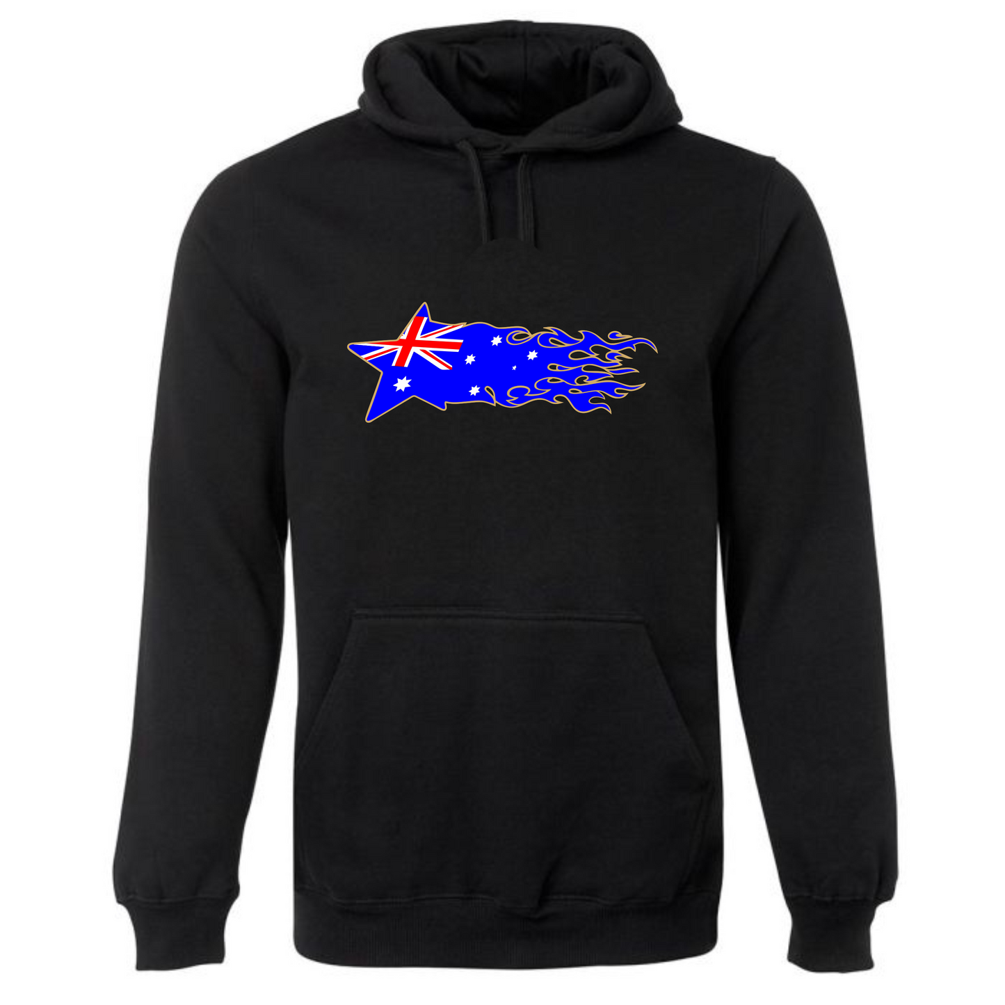 Aussie Flaming Star Hoodie