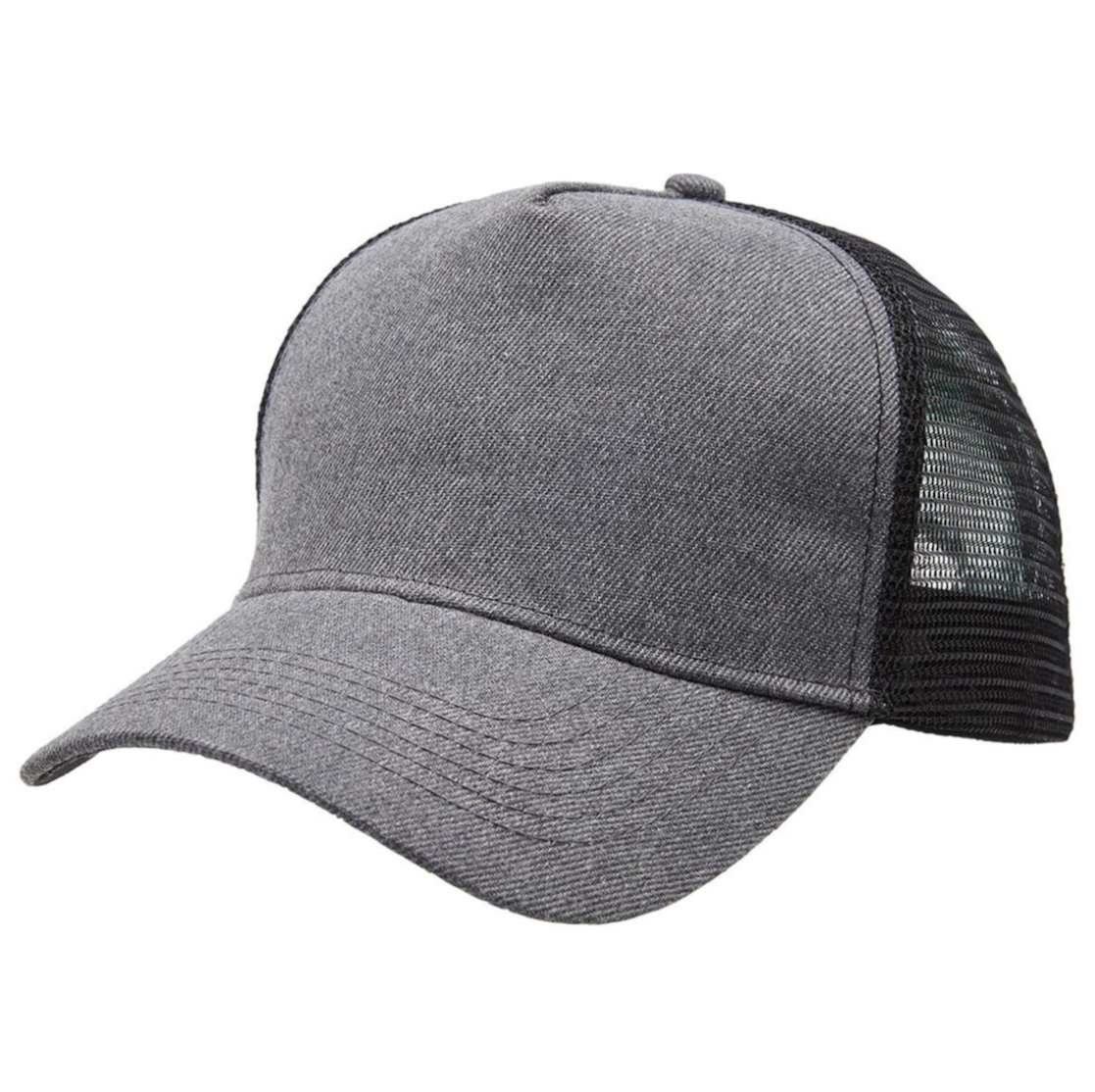 Mesh Trucker Cap Charcoal + Black