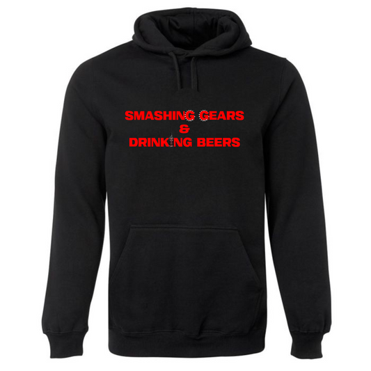 Smashing Gears Drinking Beers Hoodie